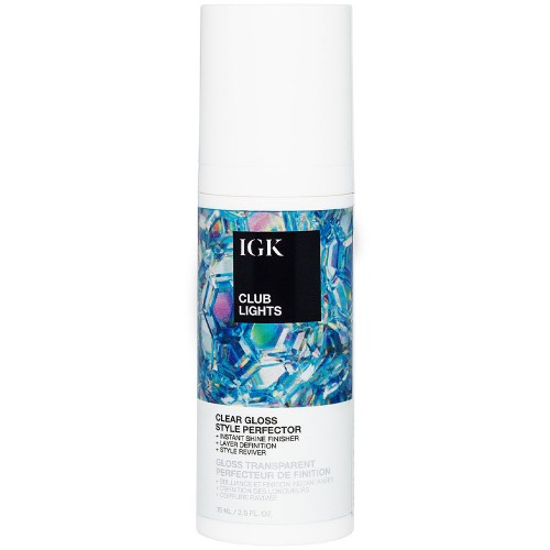 IGK Club Lights Clear Gloss Style Perfector 2.5oz