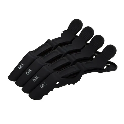 MK Rubber Grip Hair Clips 4pk
