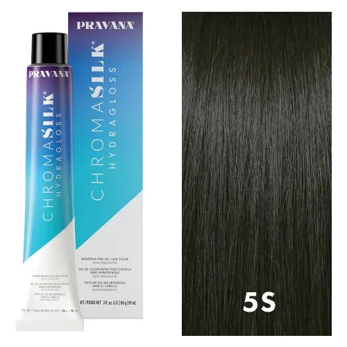 Pravana ChromaSilk HydraGloss Demi 5S Light Smokey Brown 3oz