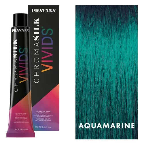 Pravana ChromaSilk Vivids Crystals Aquamarine 3oz