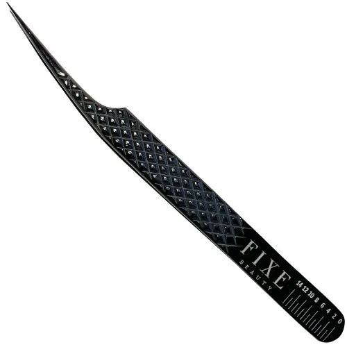 Fixe Diamond Tweezer Black - Straight