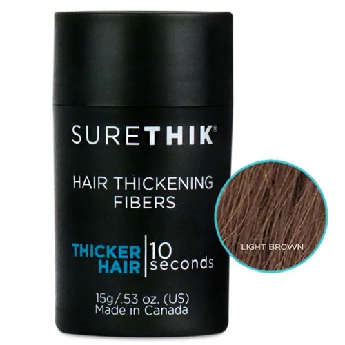 SureThik Hair Fibers Light Brown 15g