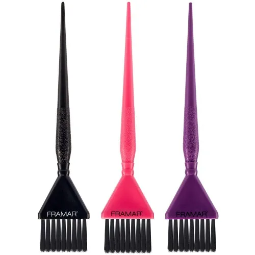 Framar Tri-Colored Tint Brush Set 3pk