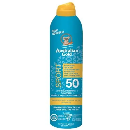 Australian Gold Sport Continuous Spray Sunscreen 6oz - SPF
