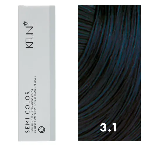 Keune Semi Color 3.1 Dark Blue Brown 2oz