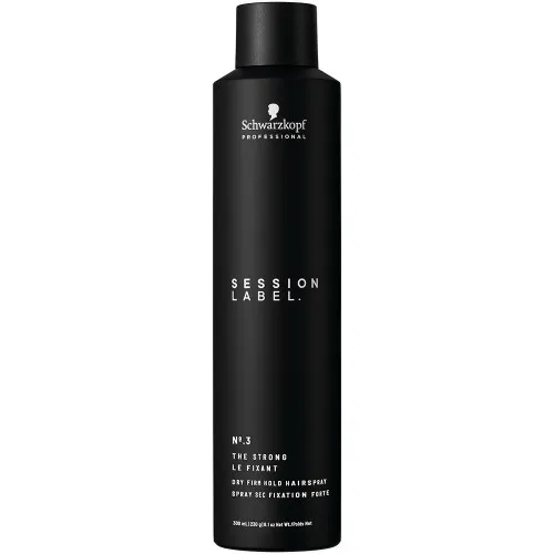 Schwarzkopf Session Label The Strong Dry Firm Hold Hairspray 10oz - 10oz
