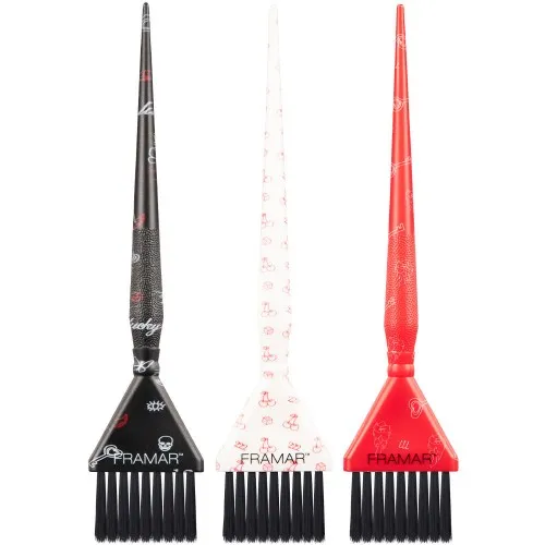 Framar Get Lucky Triple Threat Brush Set 3pk