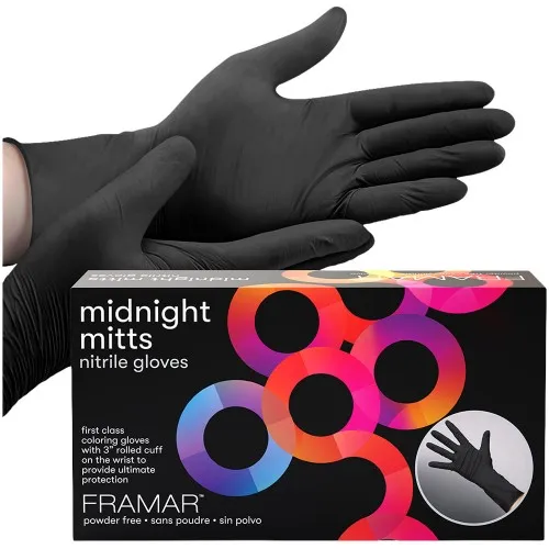 Framar Midnight Mitts Nitrile Gloves 100pk - Medium