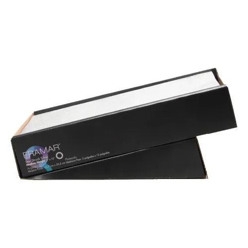 Framar Foil It Struck SIlver 5x12 Embossed Medium 500pk