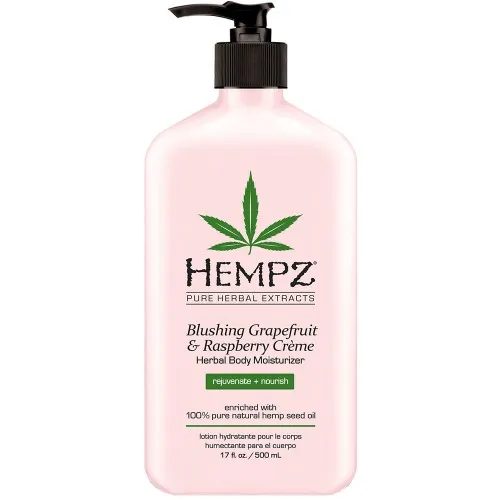 Hempz Blushing Grapefruit & Raspberry Creme Herbal Body Moisturizer - 17oz