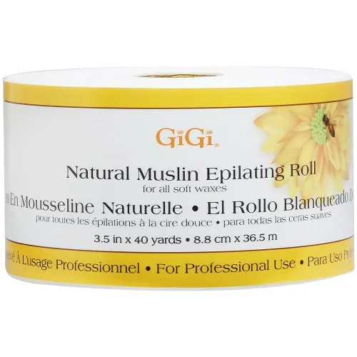 GiGi Natural Muslin Epilating Roll - 40 yards