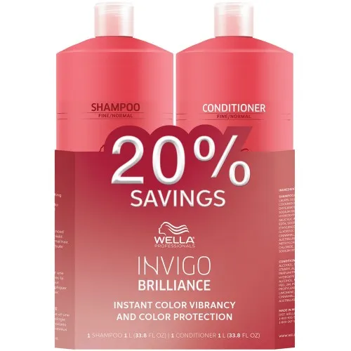 Wella INVIGO Brilliance Fine/Normal Litre Duo
