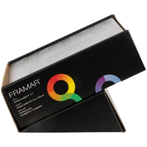 Framar Pre-Cut Embossed 5x7" Silver Medium 500pk