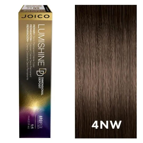 Joico Lumishine DD 4NW Natural Warm Medium Brown 2.5oz
