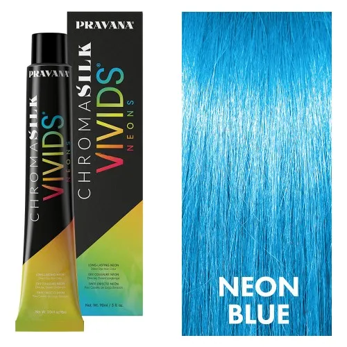 Pravana ChromaSilk Vivids Neon Blue 3oz