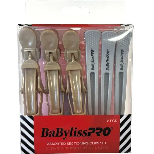 Babyliss Pro Metalix Section Clips 6pk