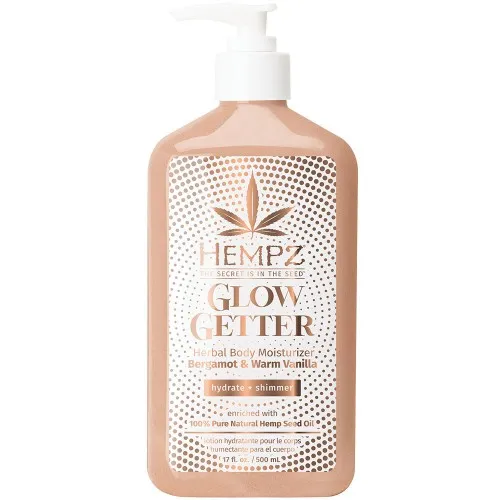 Hempz Glow Getter Shimmer Body Moisturizer - 17oz
