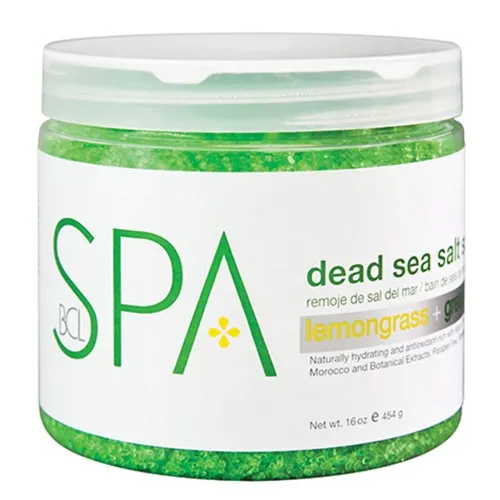 BCL Spa Lemongrass & Green Tea Salt Soak - 16oz