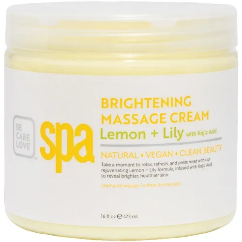 BCL Spa Lemon & Lily Massage Cream 16oz