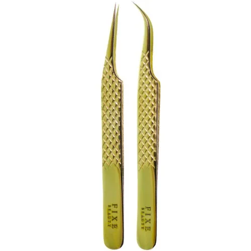 Fixe Diamond Tweezer Gold 2pk