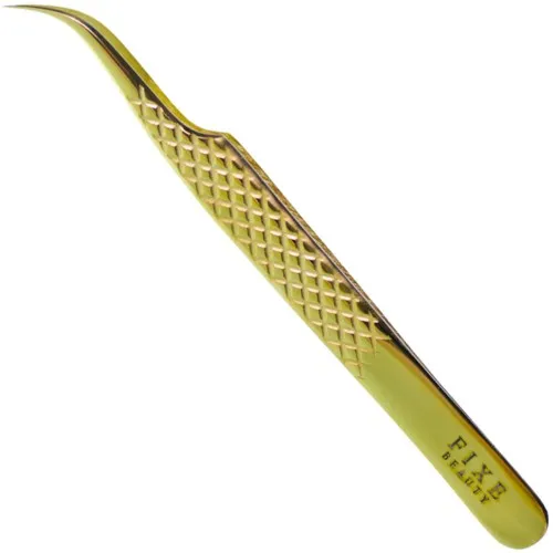 Fixe Diamond Tweezer Gold - J Curve