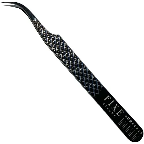 Fixe Diamond Tweezer Black - J Curve