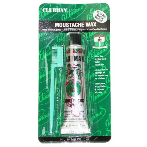Clubman Moustache Wax - Clear